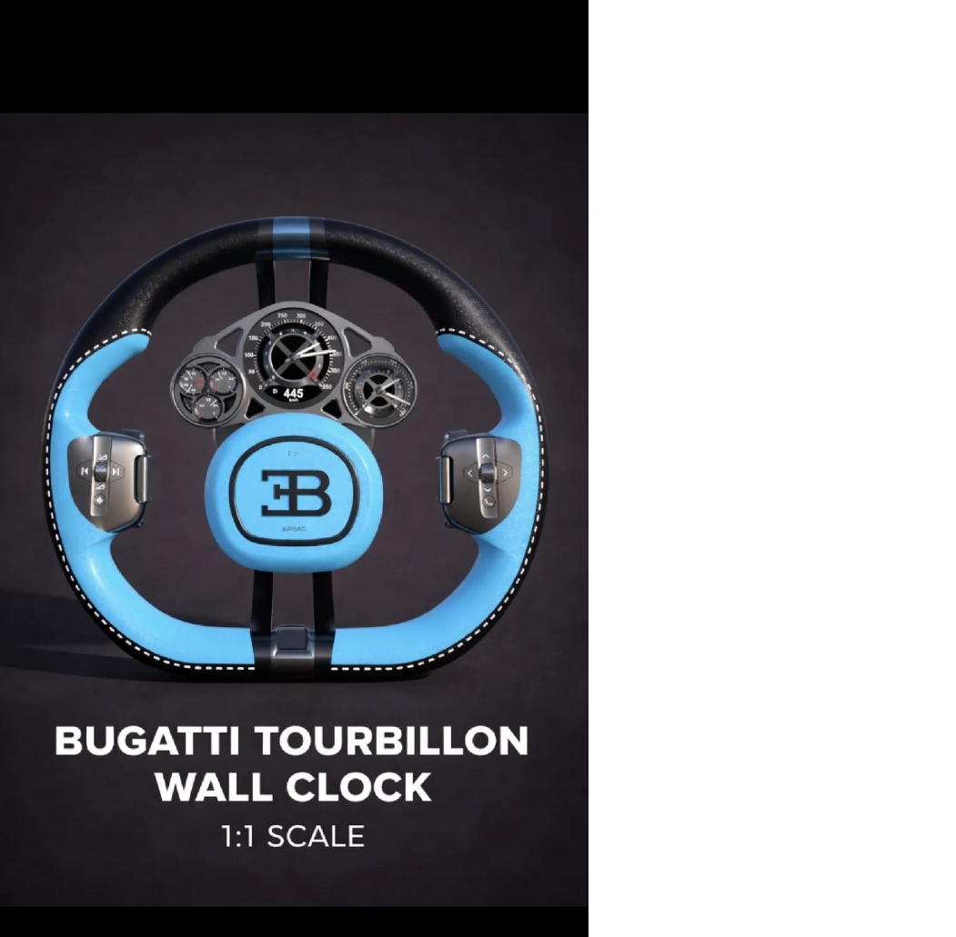 Часы-руль Bugatti Tourbillon 1:1